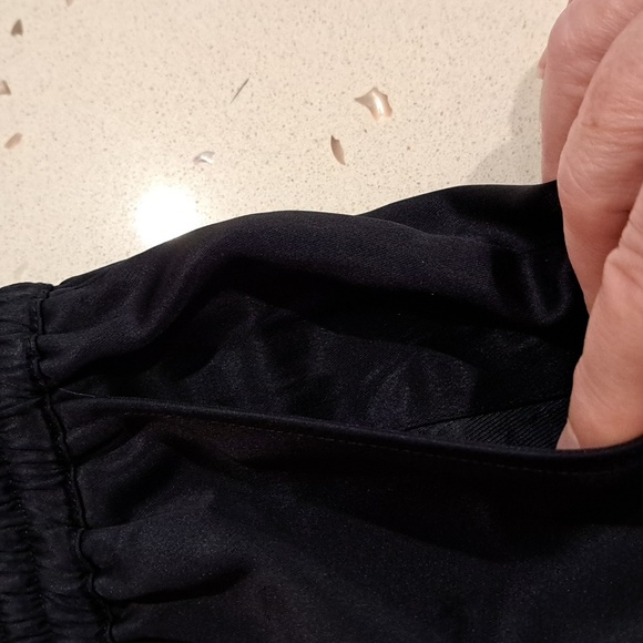 NWOT CO navy satin slacks - Picture 6 of 9